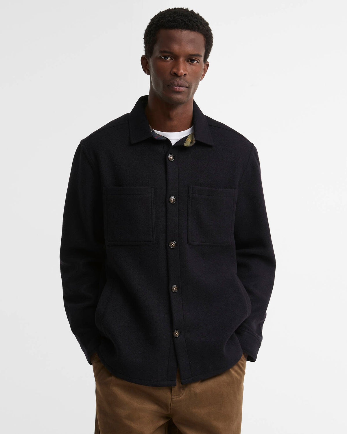 Barbour Marltown Overshirt Navy Marl
