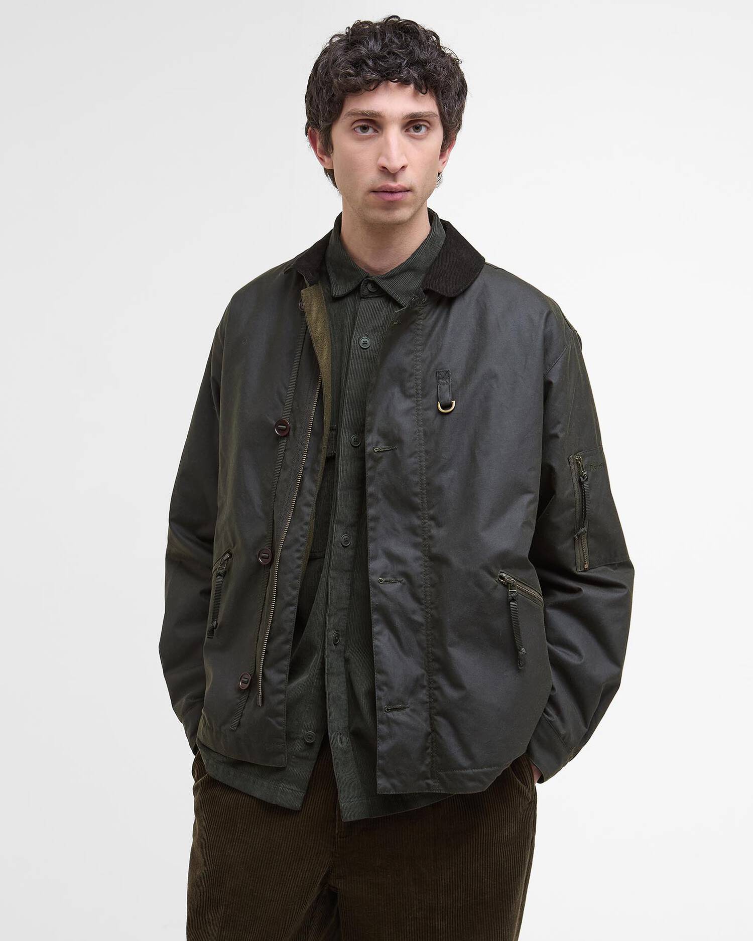 Hanger Waxed Deck Jacket Archive Olive