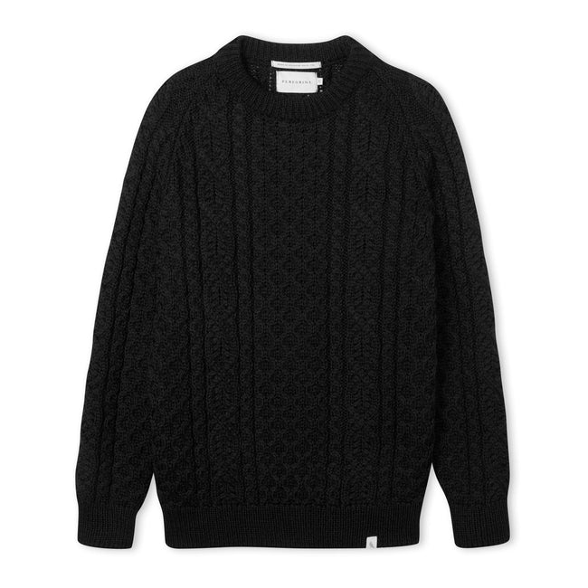 Hudson Aran Jumper Navy