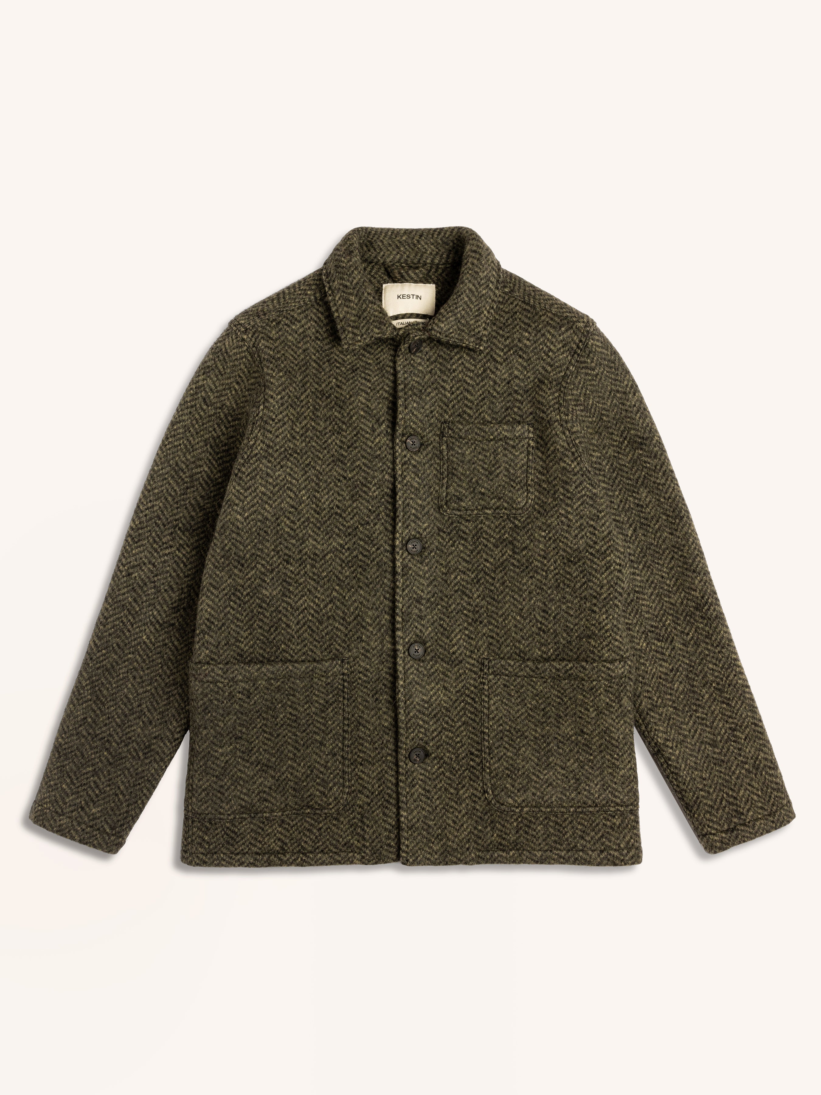 Ormiston Jacket Moss Herringbone Wool