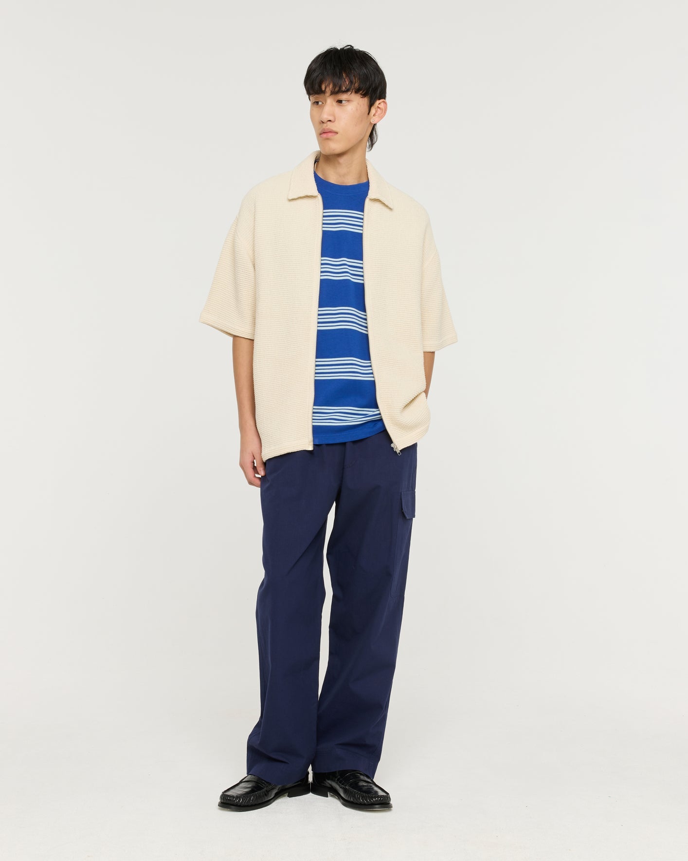 Maru Ripstop Cargo Trousers Navy
