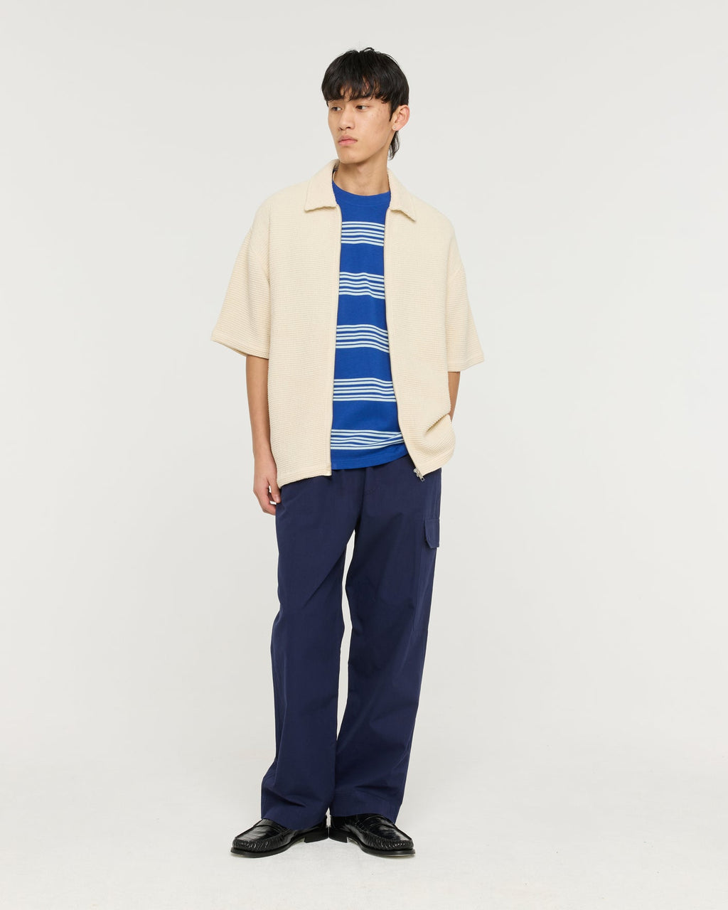 Maru Ripstop Cargo Trousers Navy