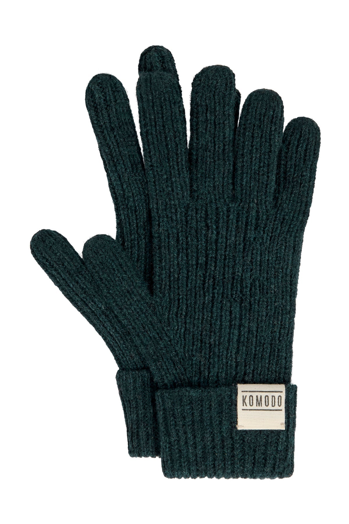 Park Lambswool Gloves Dark Green