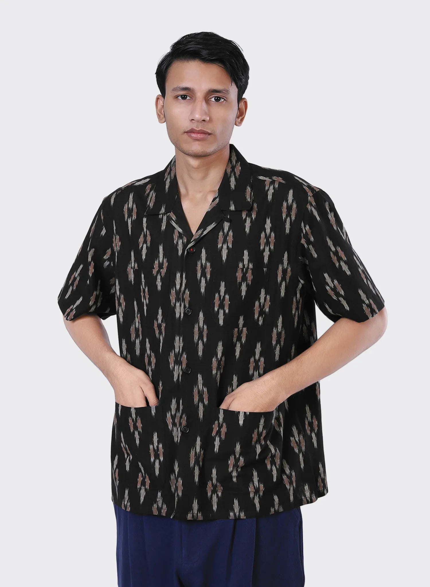Pedro Ikat Shirt 59 Black