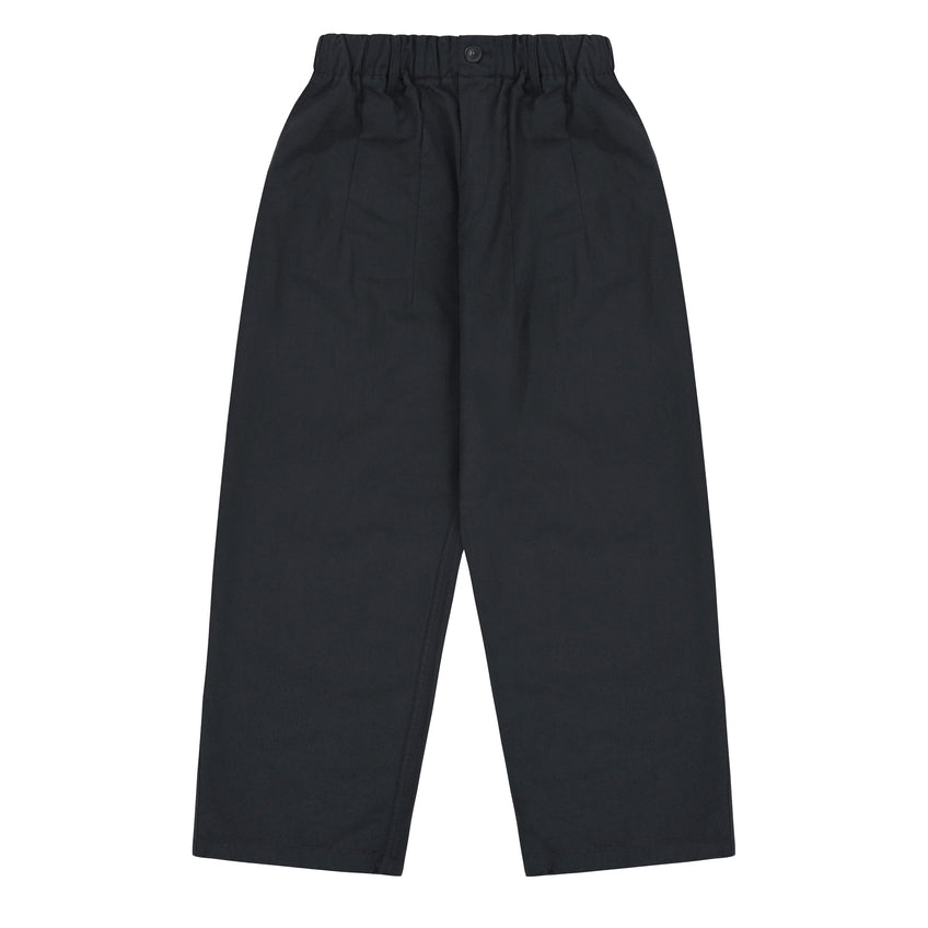 Pintuck Wide Chino Pants Navy