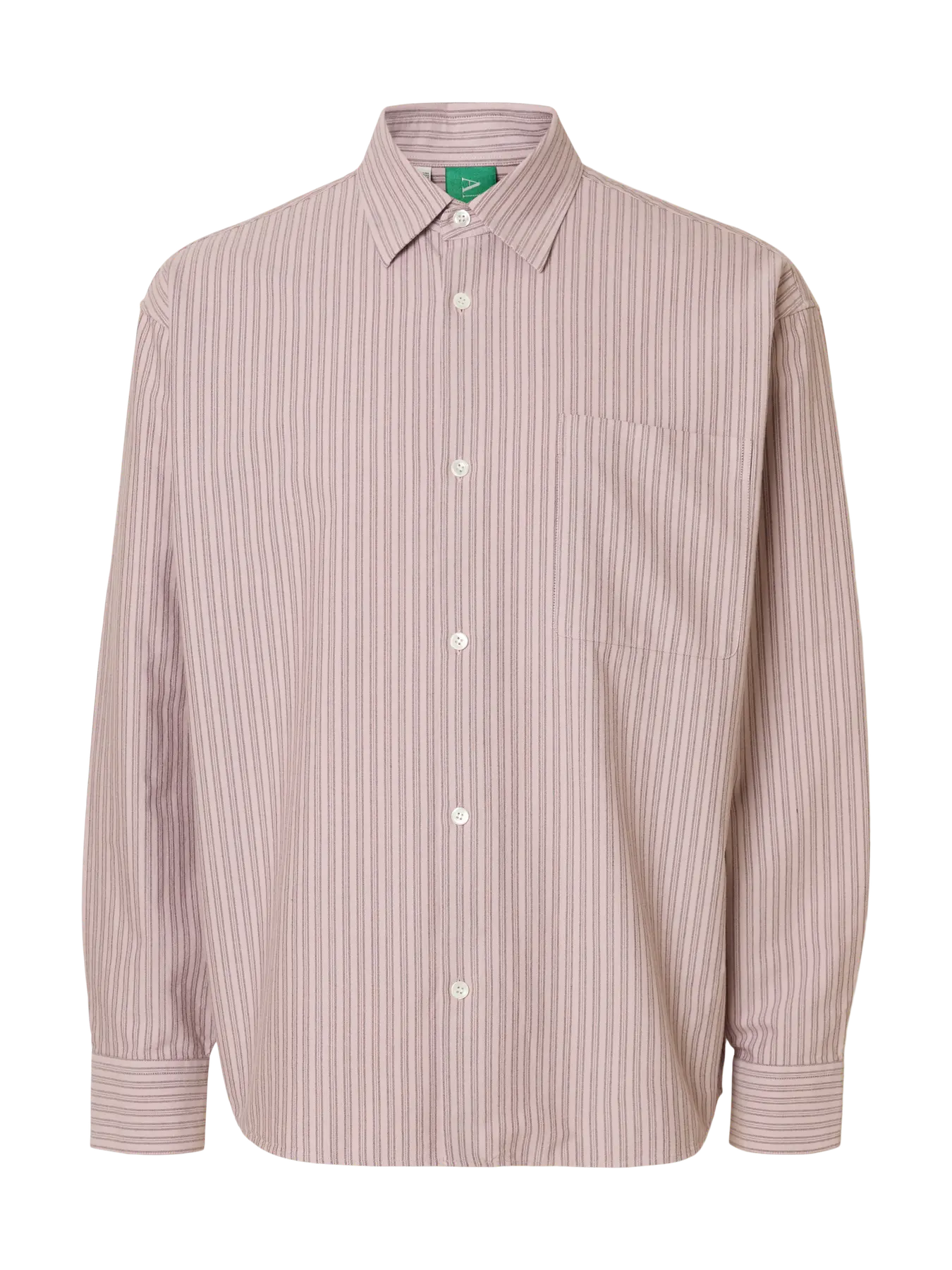 Volund Oxford LS Shirt Burnished Lilac Stripes
