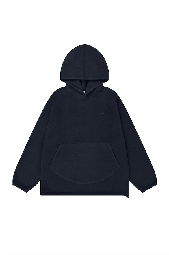 Sunrise Fleece Button Hoodie Navy