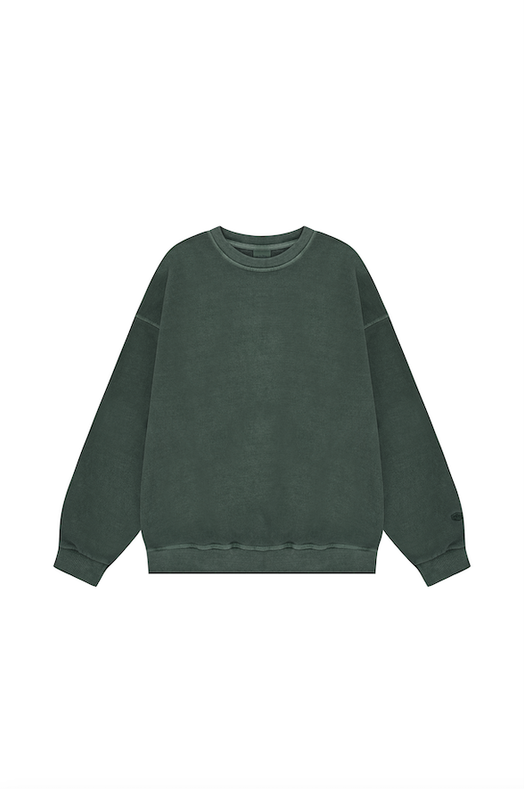 Pigment Sweat Shirt Deep Green