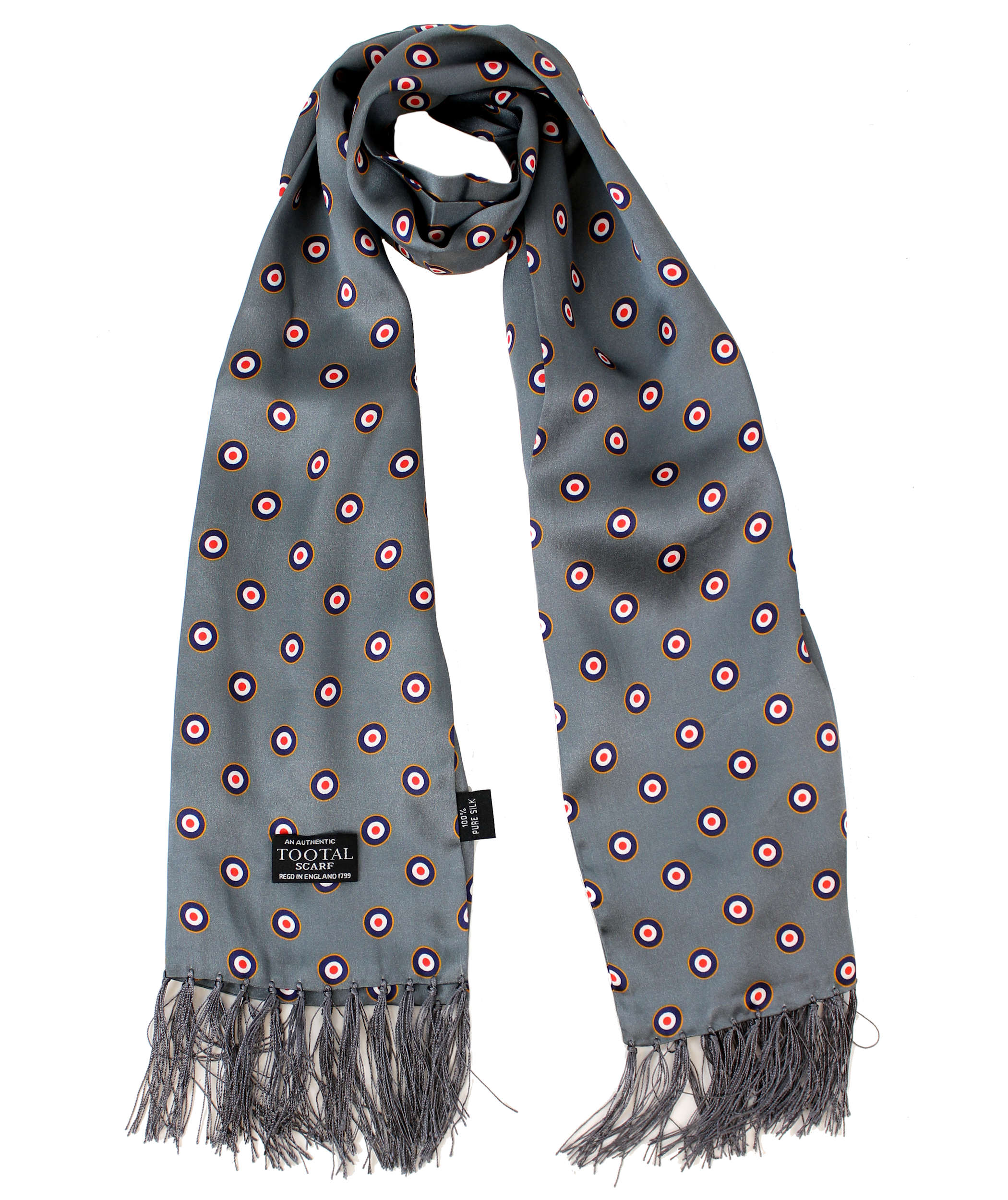 Target Gunmetal Silk Scarf