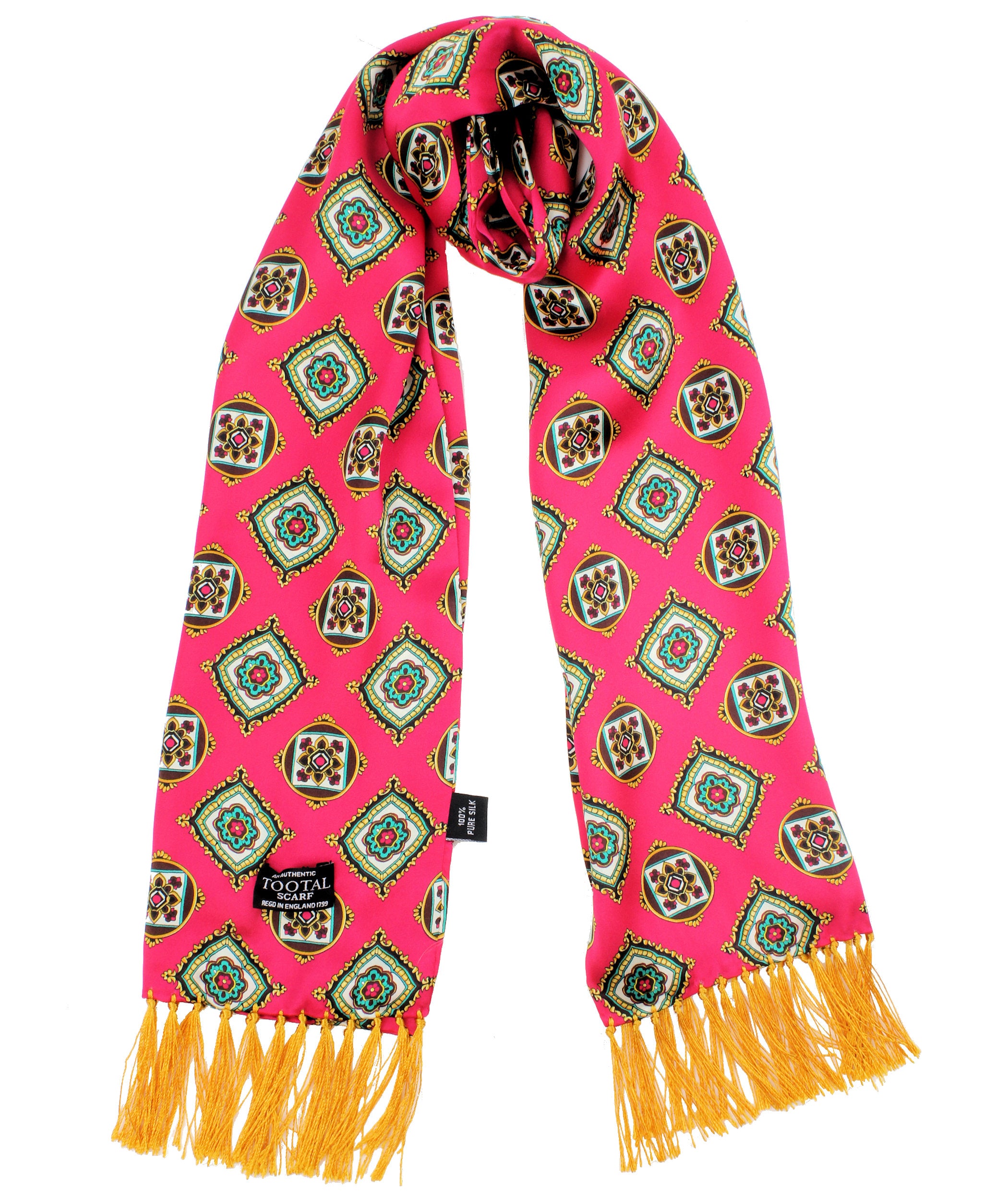 Medalion Ocean Silk Scarf