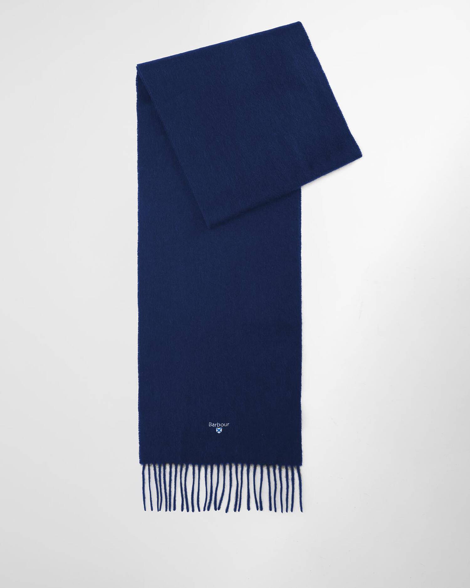 Plain Lambswool Scarf Navy