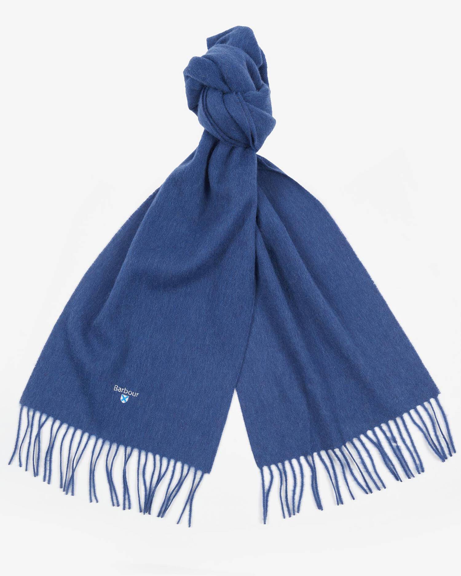 Plain Lambswool Scarf True Navy