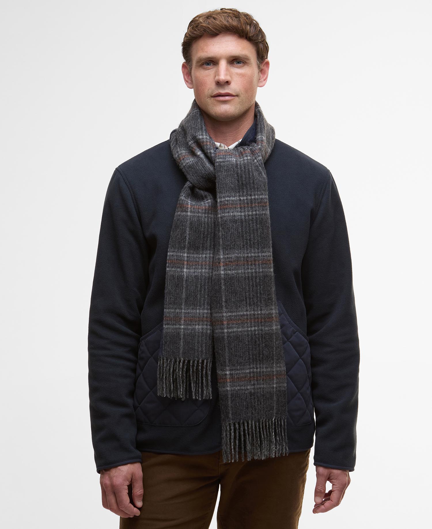 Marsden Scarf Grey/Navy