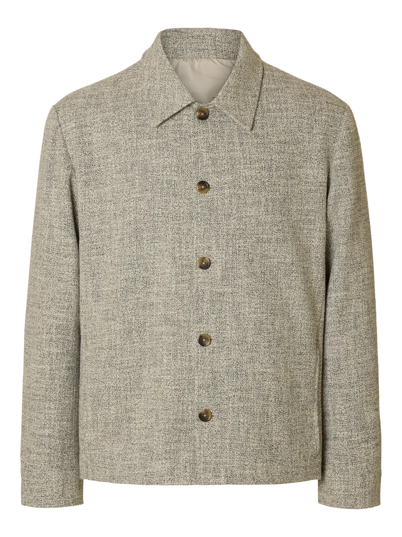 Archive Spring Overshirt Oatmeal Melange