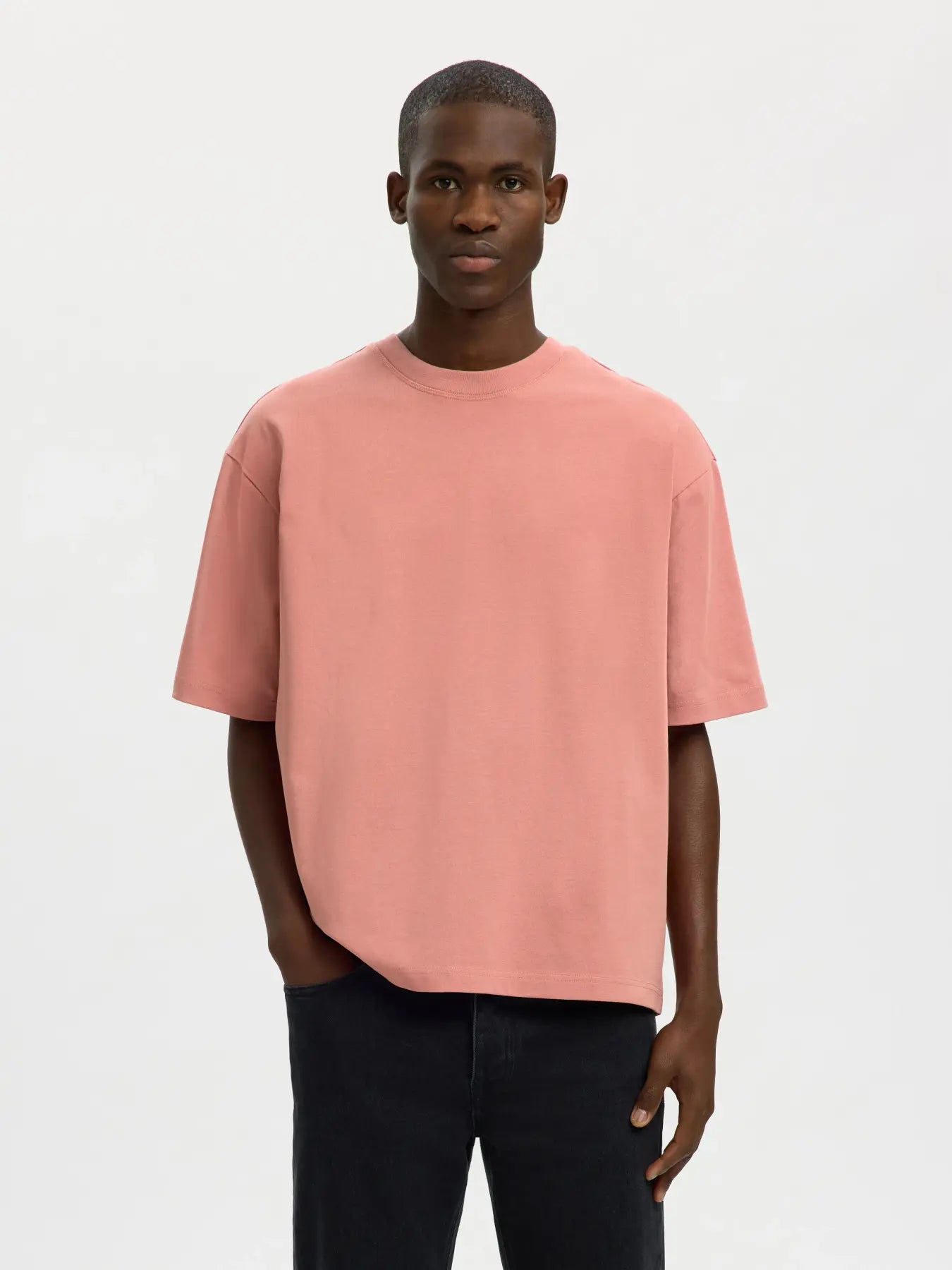 Relax Aspen 2 Ply SS O Neck T Shirt Rose Dawn