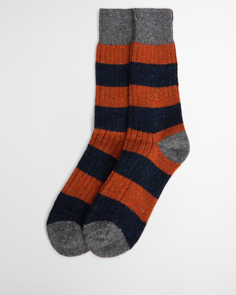 Houghton Stripe Socks Navy Ginger