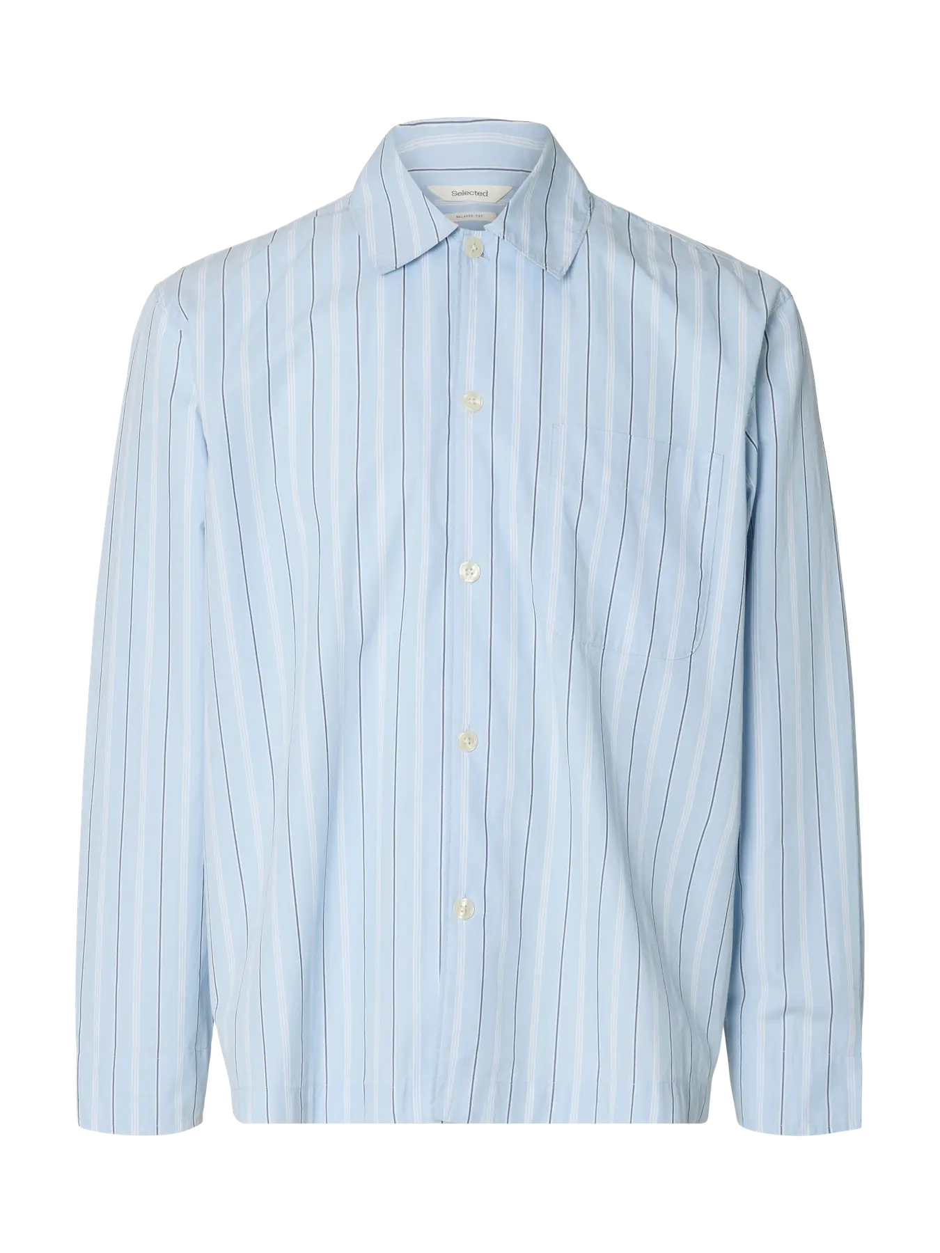 Rlx Murray Poplin Light Overshirt Blue Multi