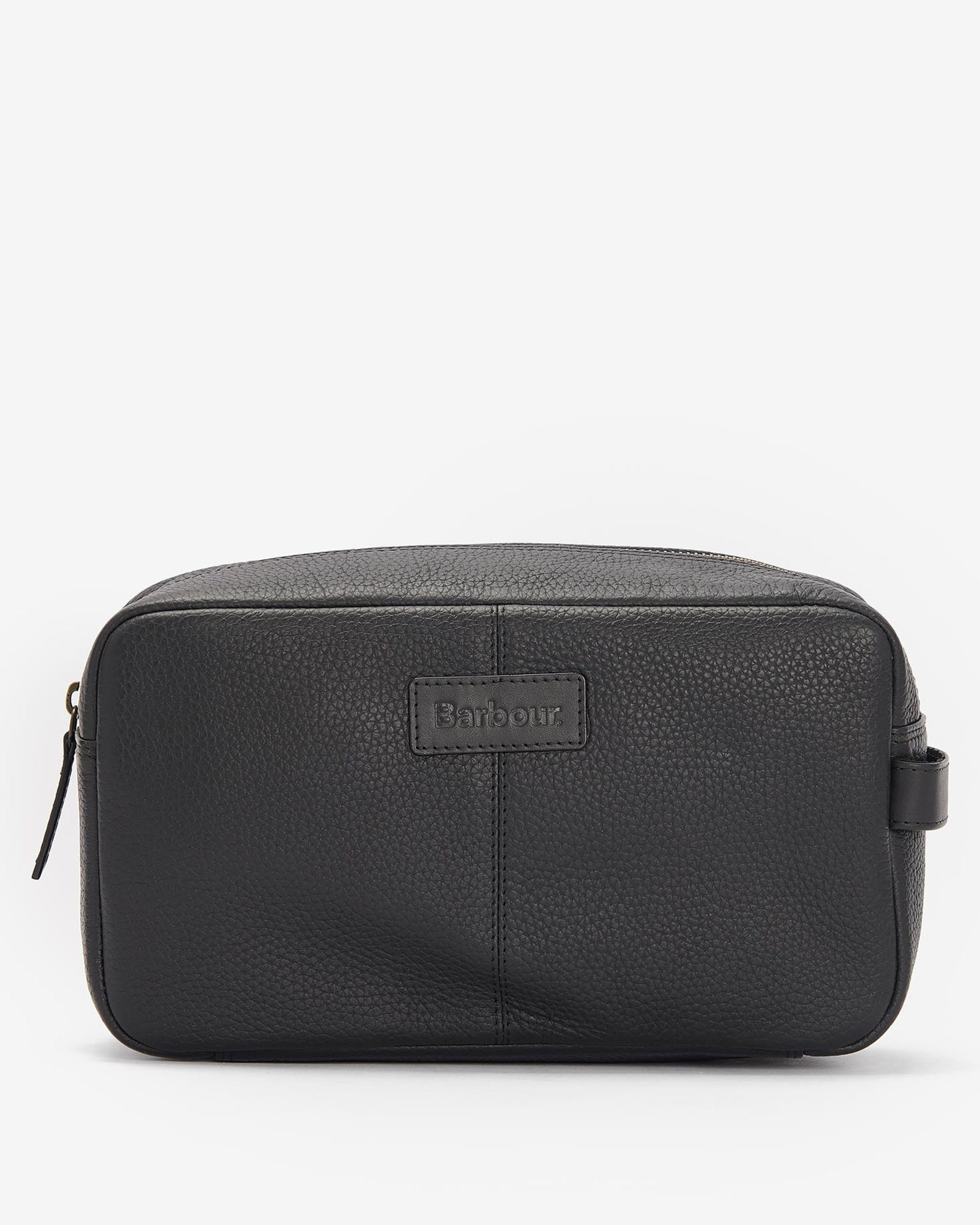 Highgate Leather Washbag Black Classic