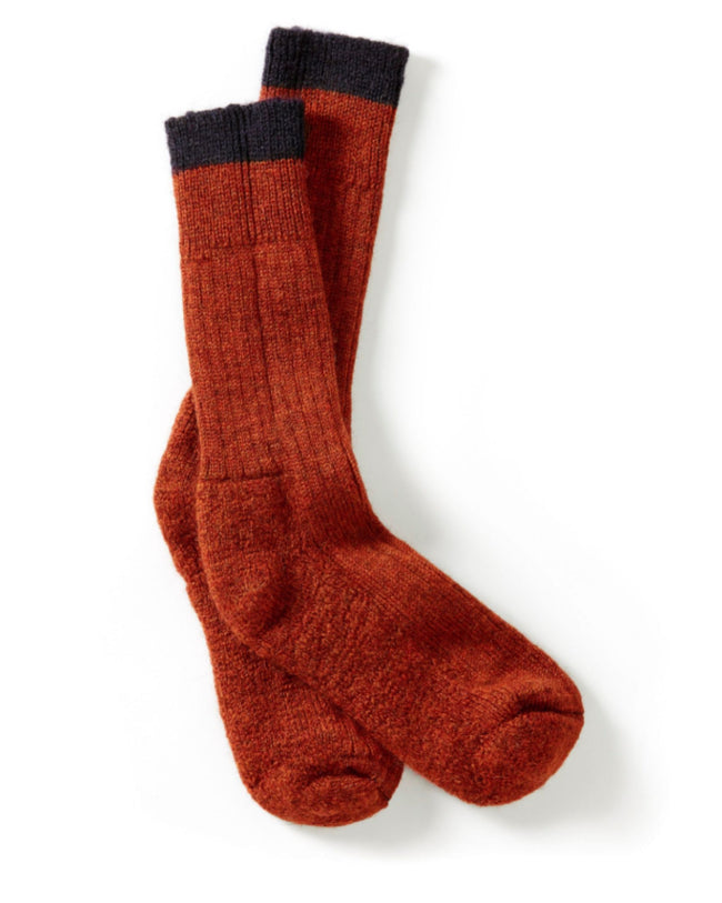 British Wool Boot Socks Orange