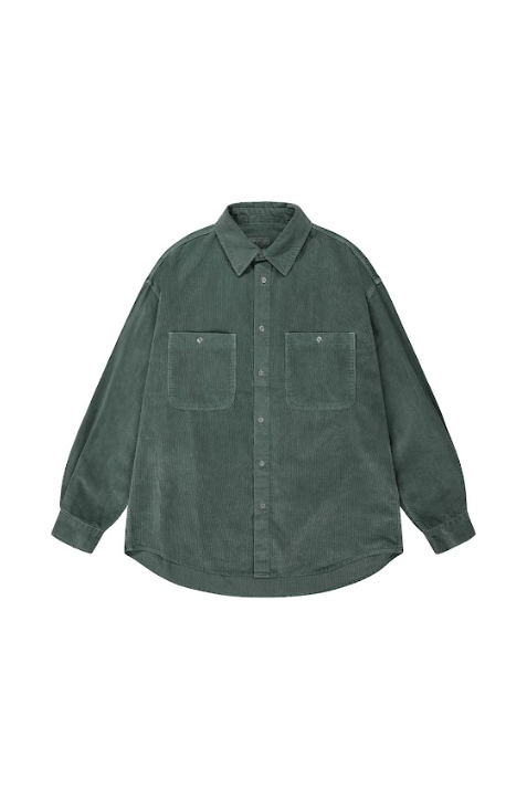 Pigment Corduroy Shirt Deep Green
