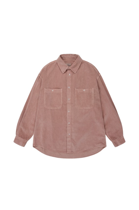 Pigment Corduroy Shirt Dusky Pink