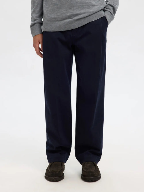 220 Loose Mike Twill Deep Pleat Pant Sky Captain