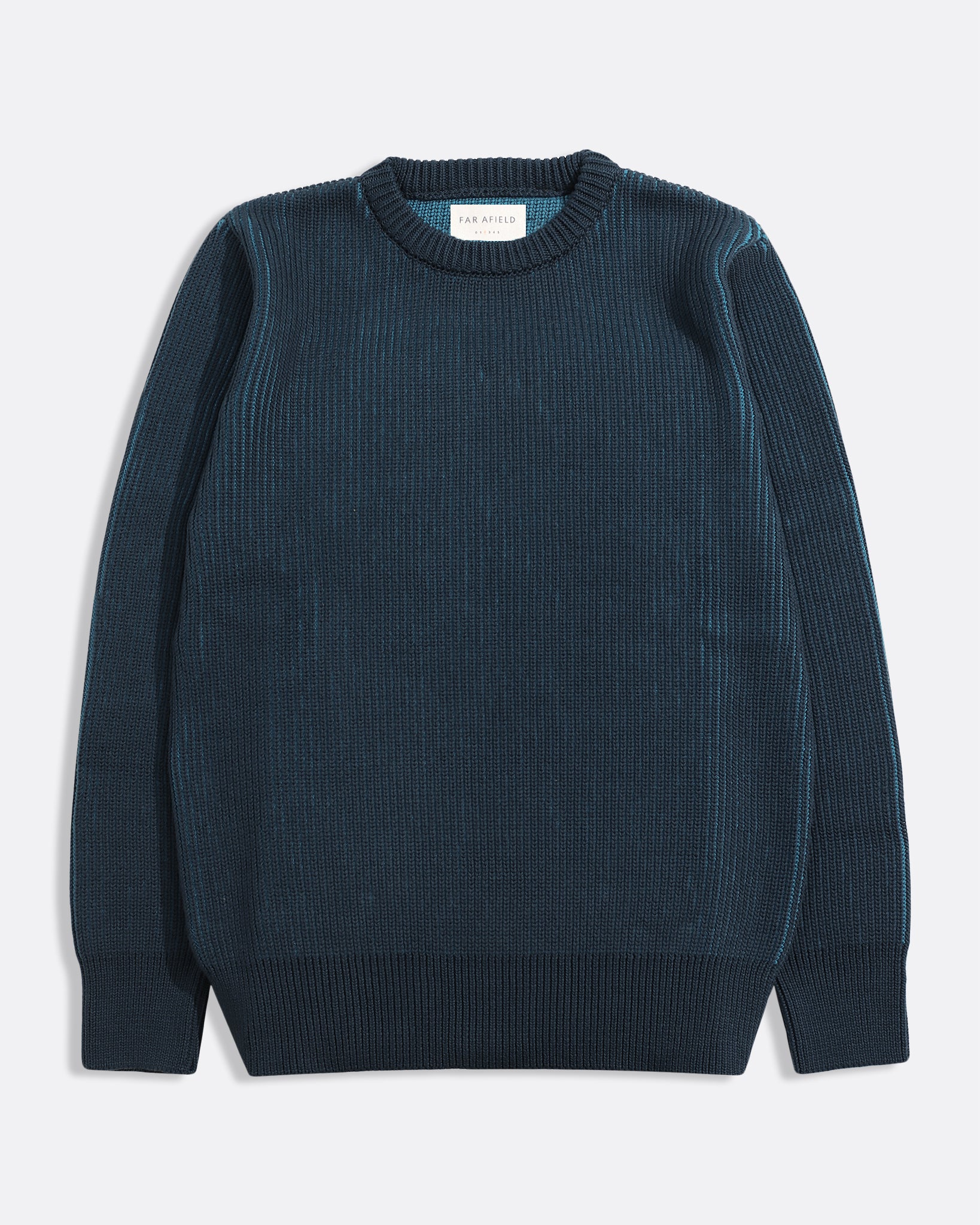 Hamish Ribbed Knit Navy/Blue