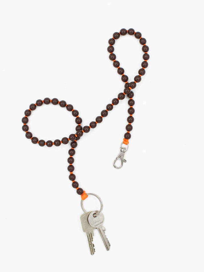 Perlen Long Brown/Orange Keychain