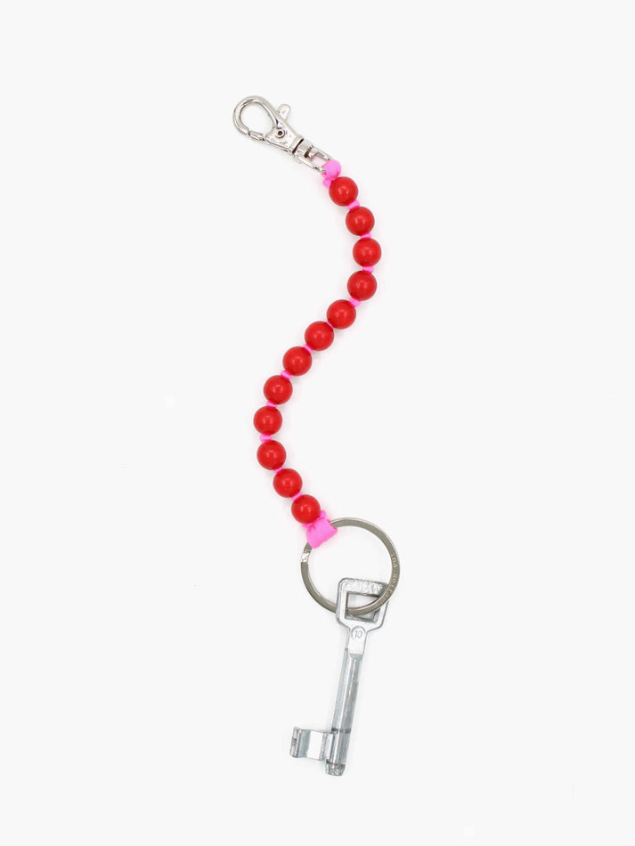 Perlen Short Red/Pink Keychain