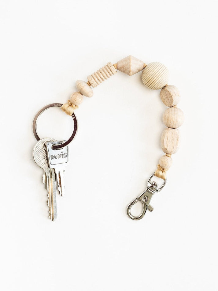 Perlenmix Short Natural Keychain