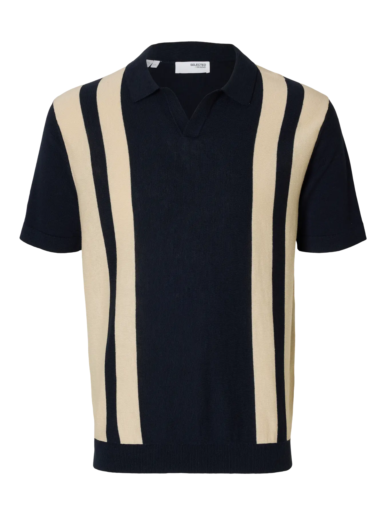 Mattis Linen Blend Open Polo Sky Captain