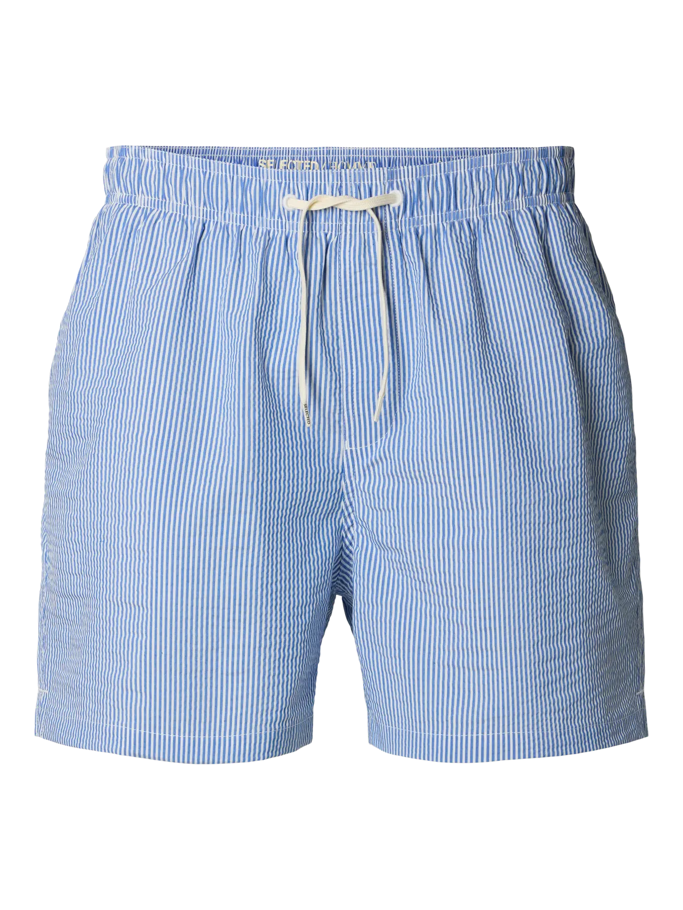 Cooper Seersucker Swimshorts Nautical Blue/Egret