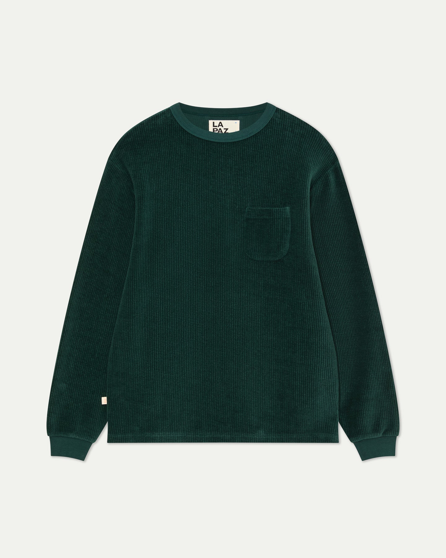 Duarte Long Sleeve T Shirt Ribbed Dark Green