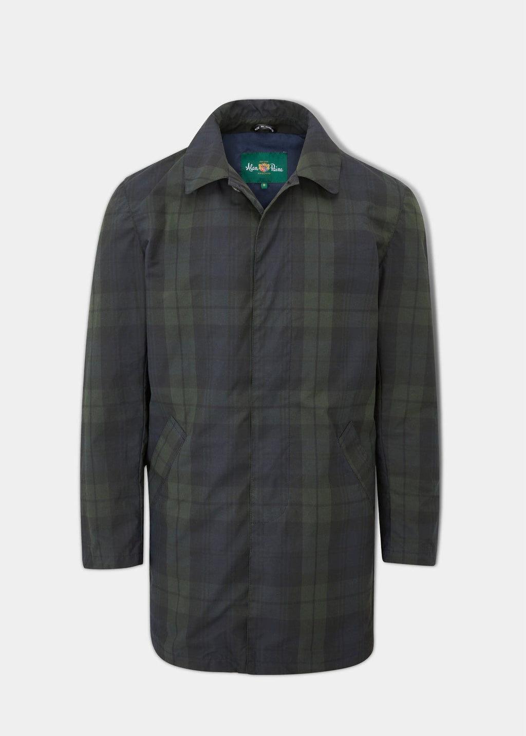 Landham 3/4 Length Coat Navy Check