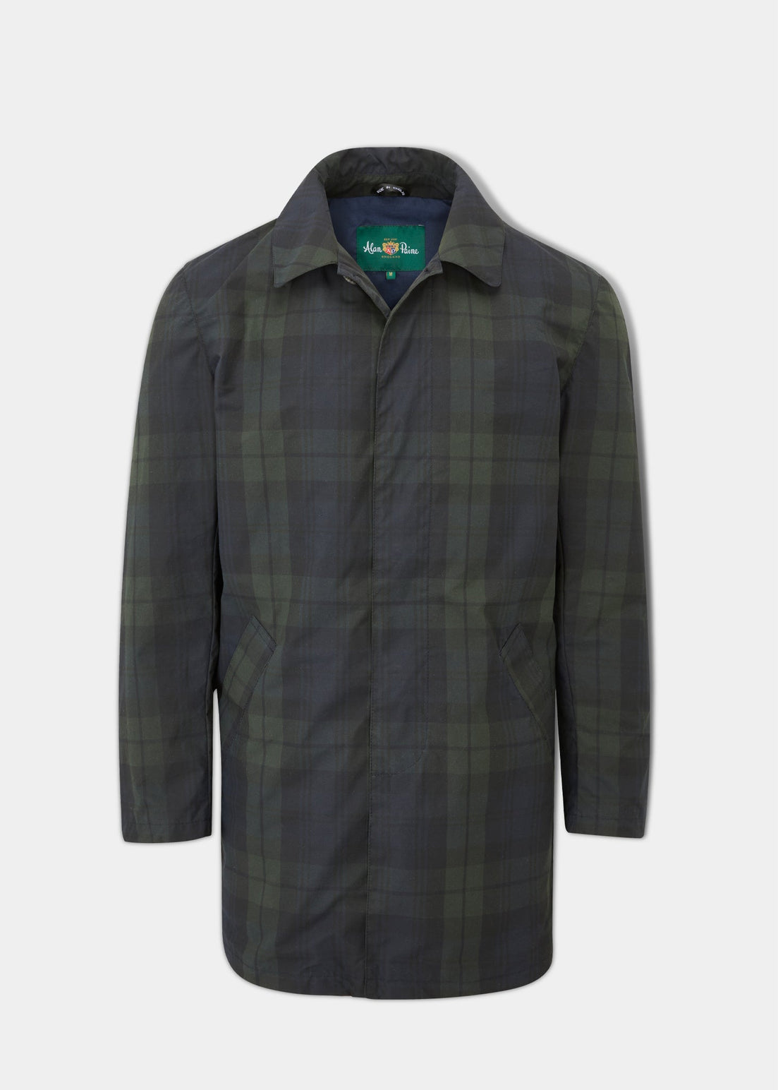 Landham 3/4 Length Coat Navy Check