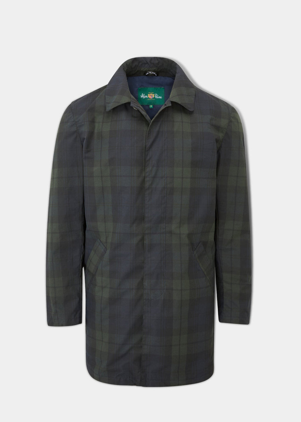 Landham 3/4 Length Coat Navy Check