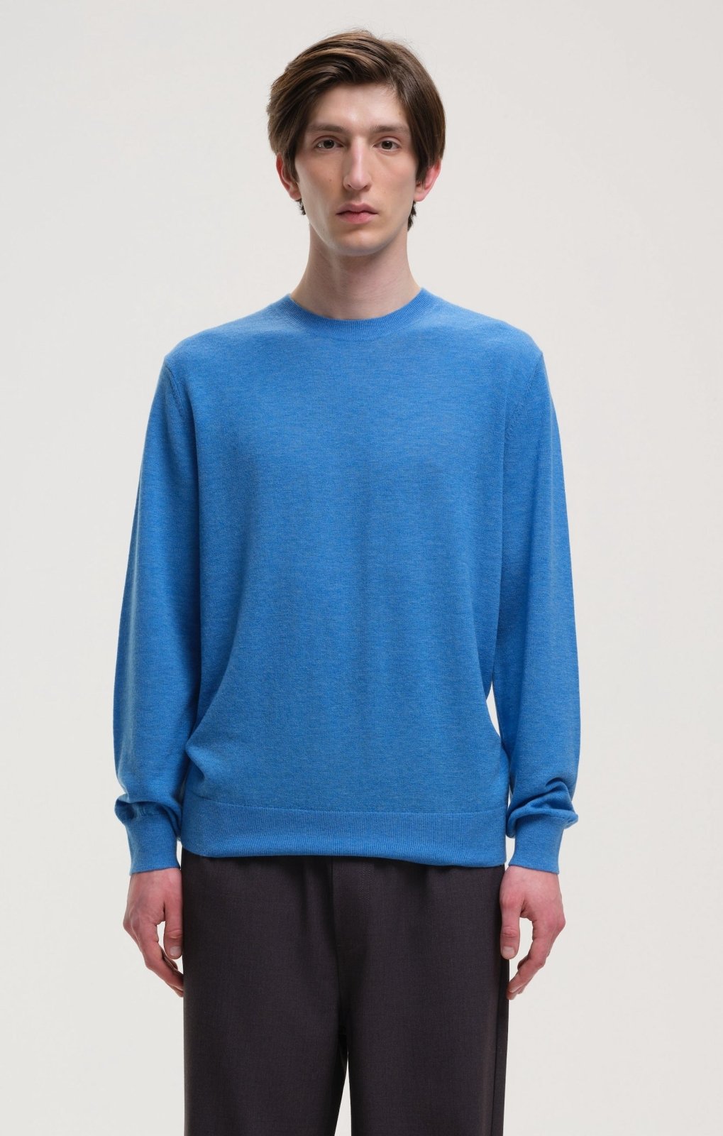 Morrow Blue Lightweight Crew Knit