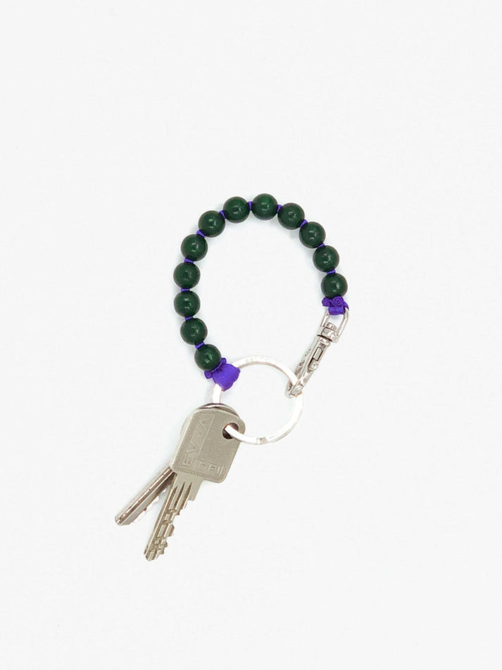 Perlen Short Darkgreen/Purple Keychain
