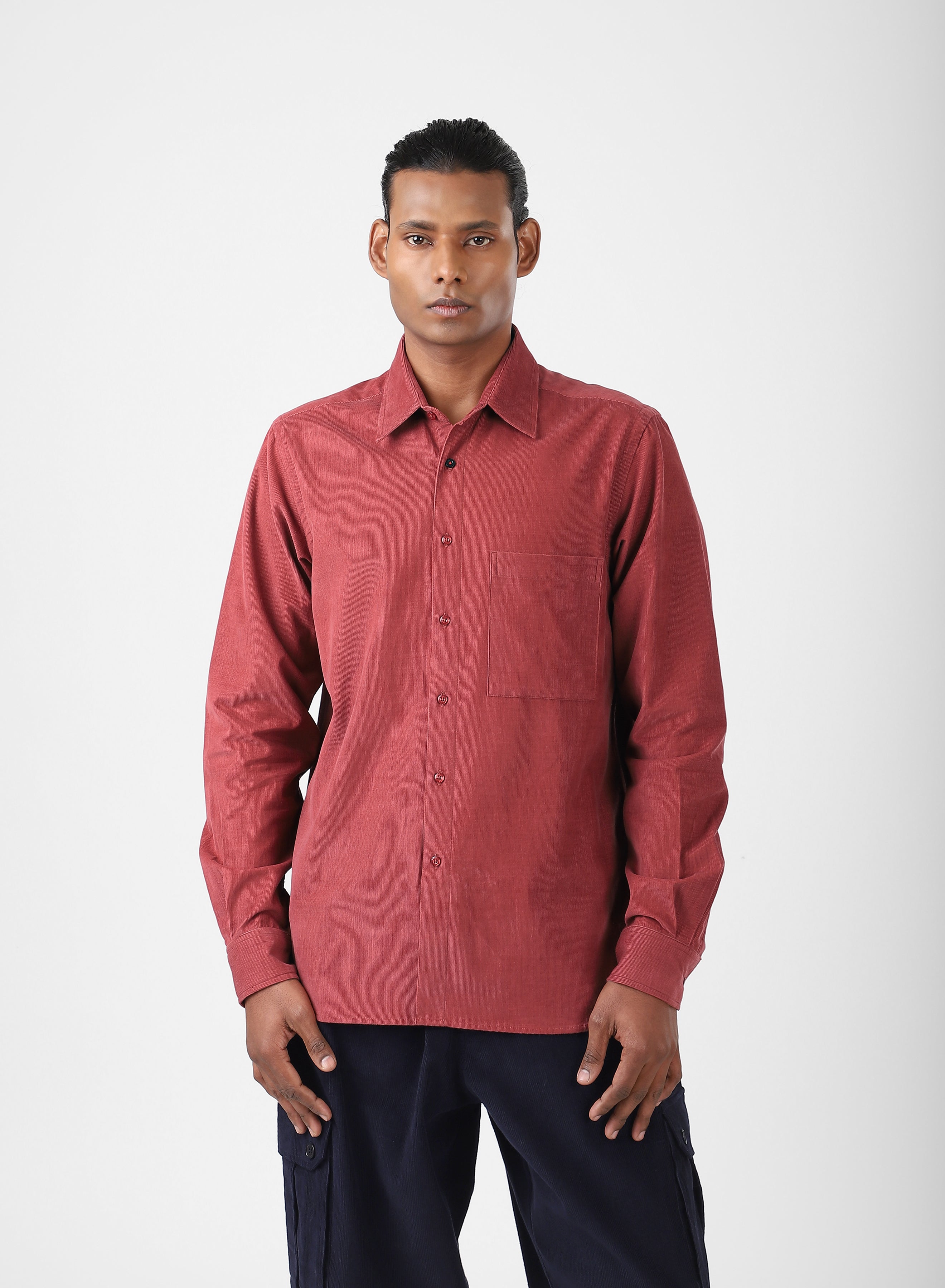 Ryan Shirt Cord21 Coral