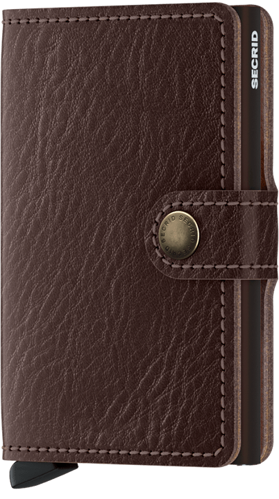 Miniwallet Veg Espresso Brown