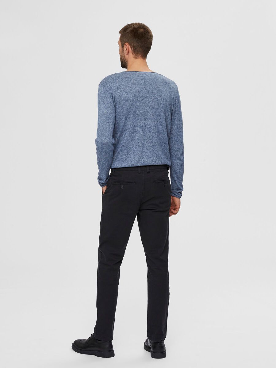 Black New Miles Straight New Miles Flex Chinos