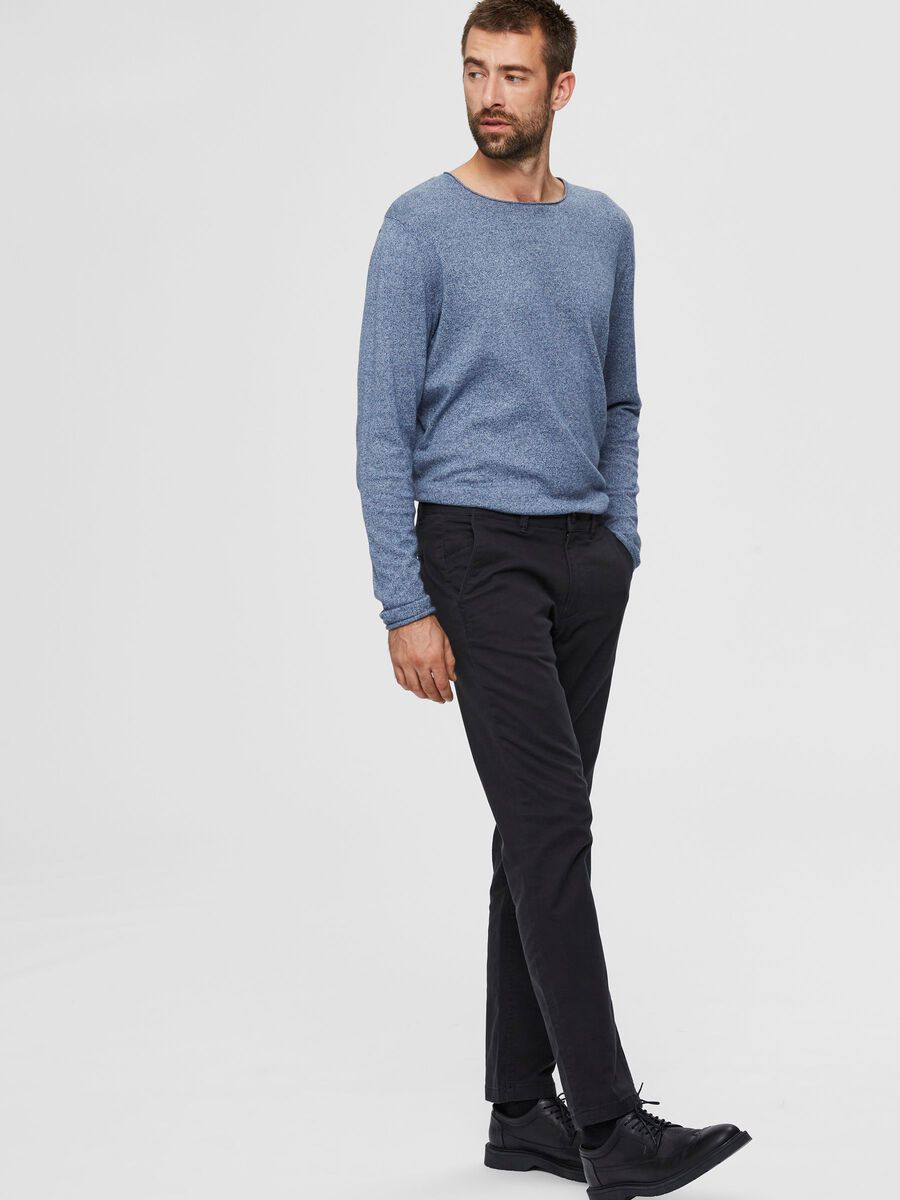 Black New Miles Straight New Miles Flex Chinos